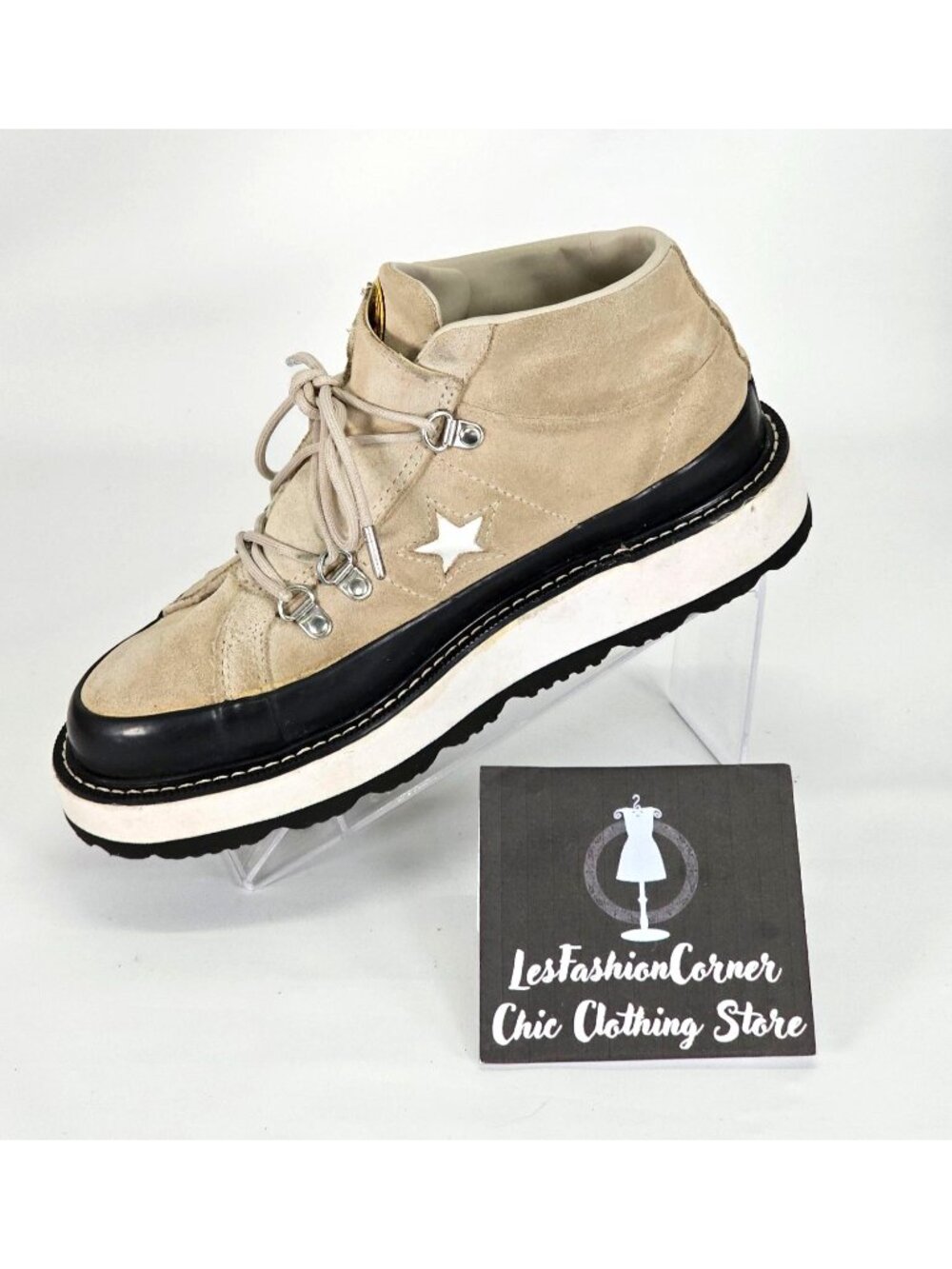 Converse Women's Beige Fleece Lined One Star Boot Sneakers Shoes Size 7.5 1962 - Picture 16 of 16